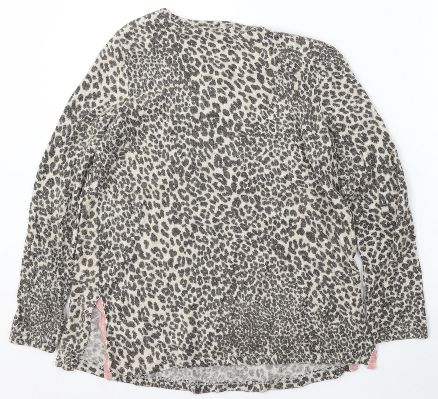 George Womens Multicoloured Round Neck Animal Print Viscose Pullover Jumper Size 10