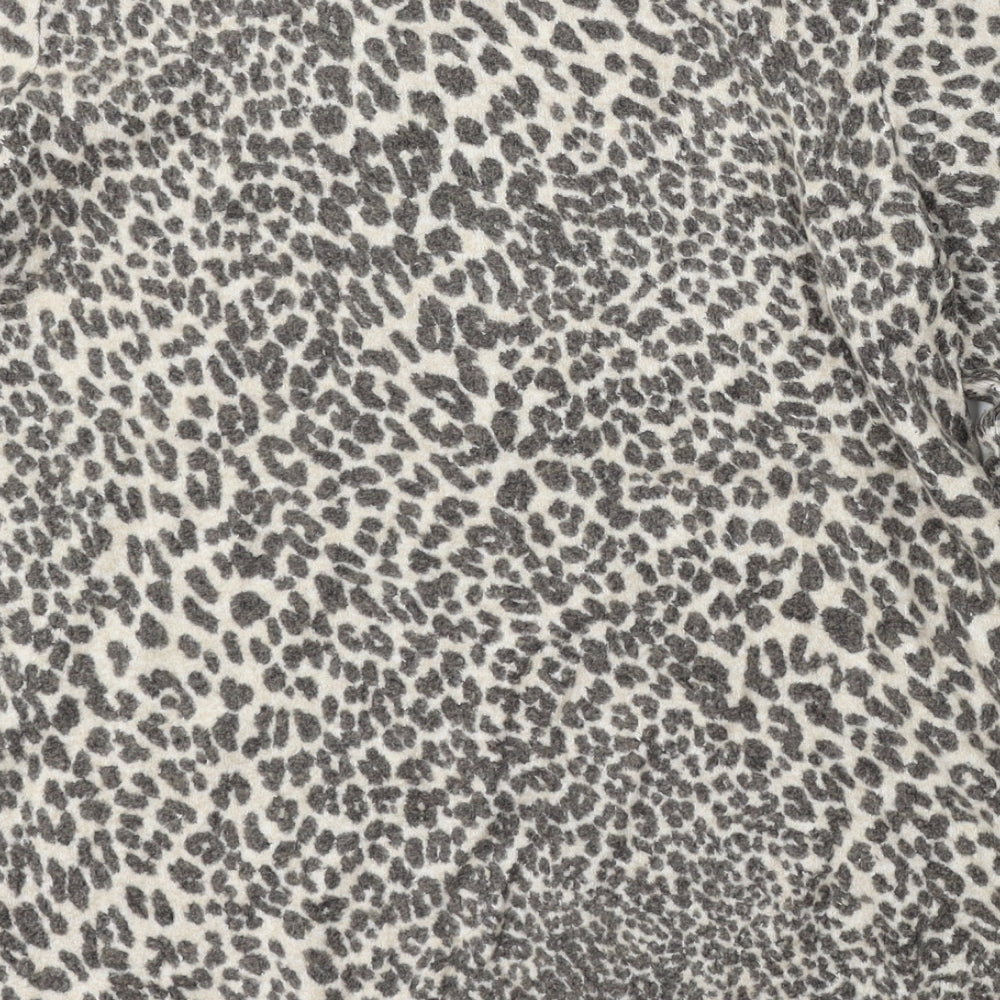 George Womens Multicoloured Round Neck Animal Print Viscose Pullover Jumper Size 10