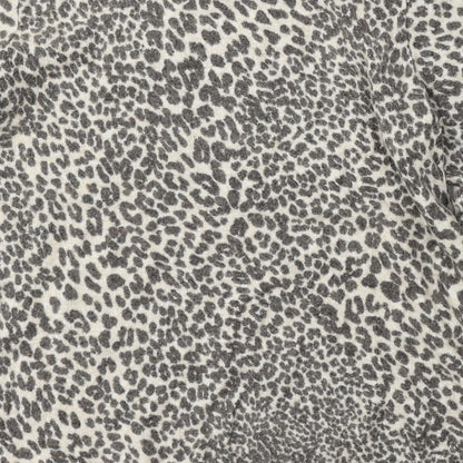 George Womens Multicoloured Round Neck Animal Print Viscose Pullover Jumper Size 10