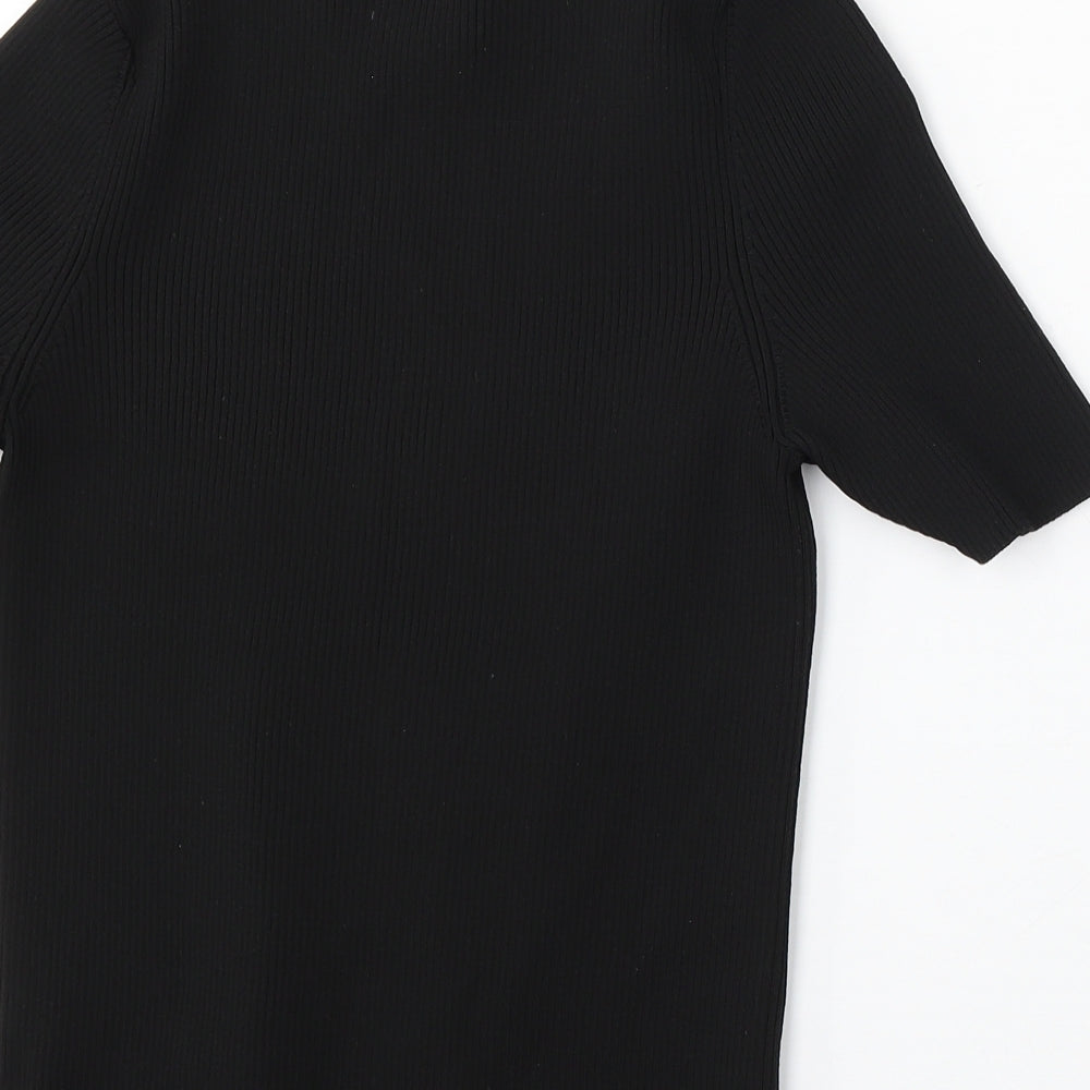 Womens UK Size S Preworn Black Pullover Jumper