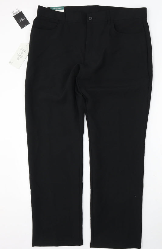 Womens UK Size 38 NEXT Regular Fit  Black Trousers