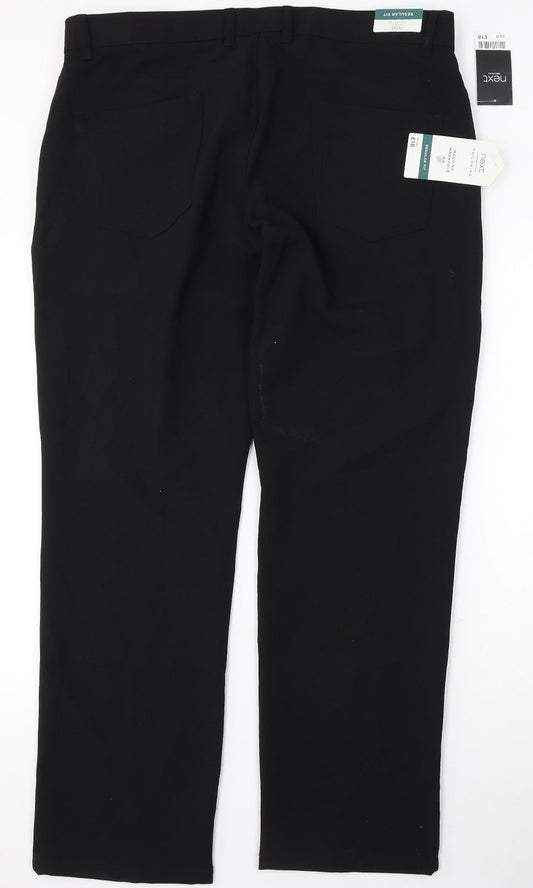 Womens UK Size 38 NEXT Regular Fit  Black Trousers