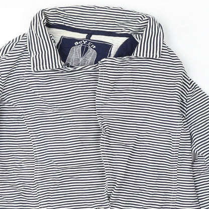 Denim Co Womens Multicoloured Striped Cotton Jacket Blazer Size 8