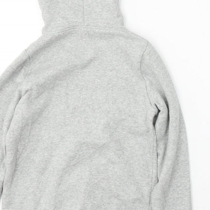 Gap Girls Grey Cotton Pullover Hoodie Size 10-11 Years