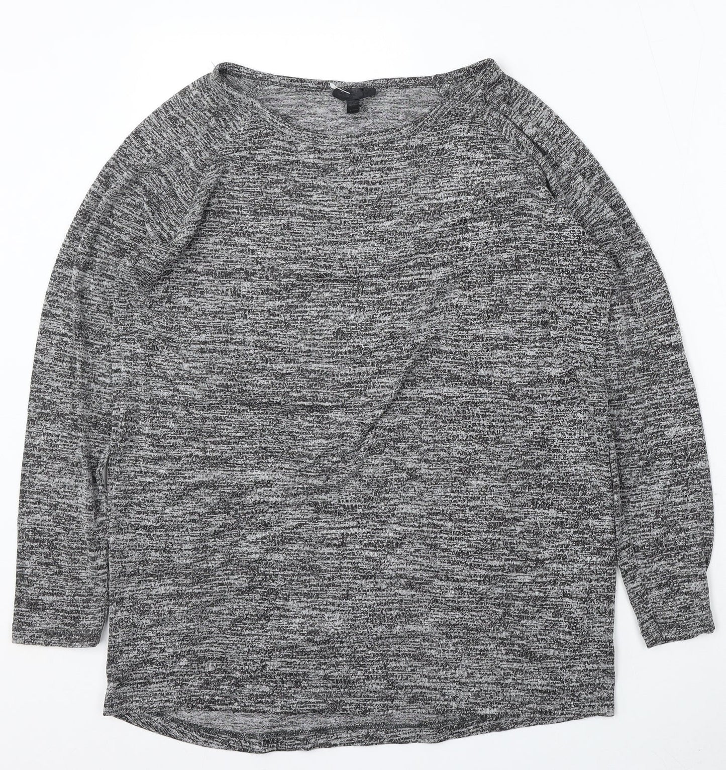 Womens UK Size 10 Topshop Grey Pullover Jumper