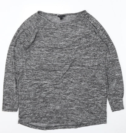 Womens UK Size 10 Topshop Grey Pullover Jumper
