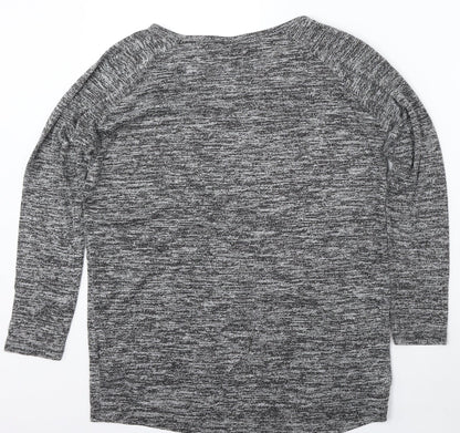 Womens UK Size 10 Topshop Grey Pullover Jumper