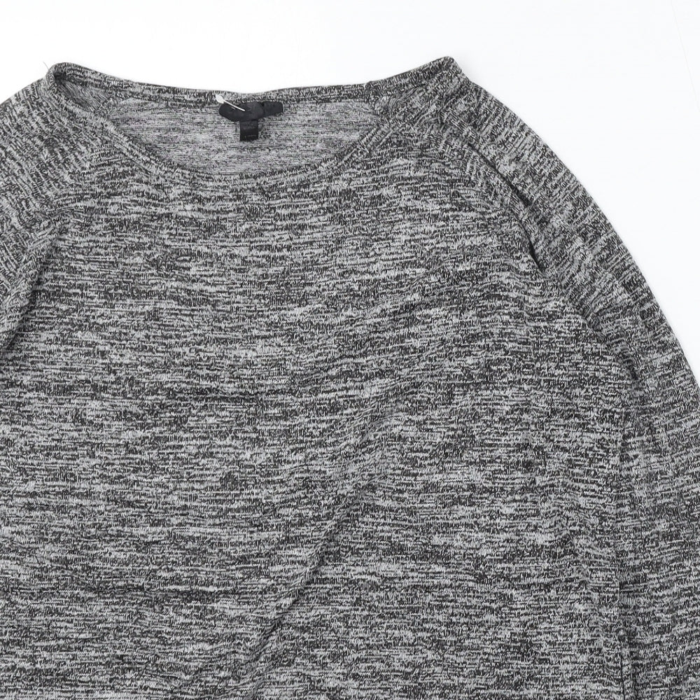 Womens UK Size 10 Topshop Grey Pullover Jumper
