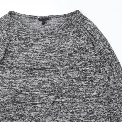 Womens UK Size 10 Topshop Grey Pullover Jumper
