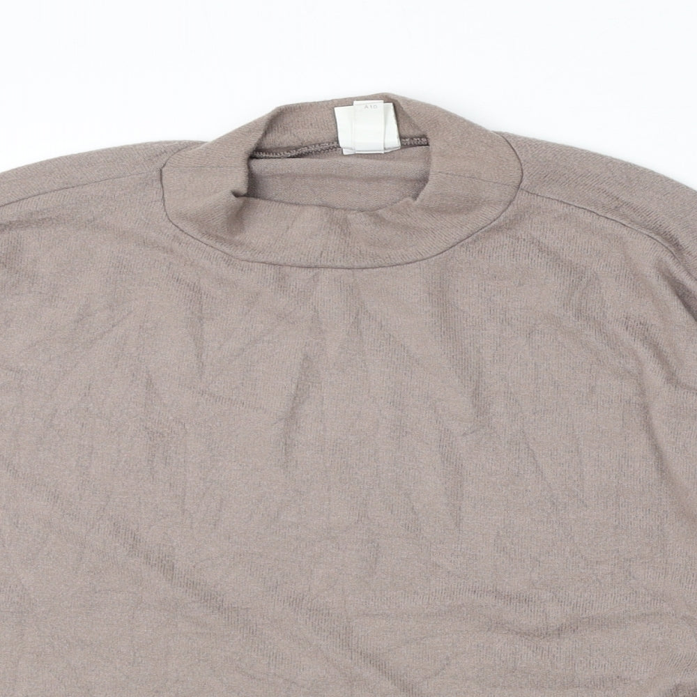 Womens UK Size M H&M Beige Pullover Jumper