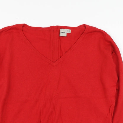 Womens UK Size 8 ASOS Red Pullover Jumper