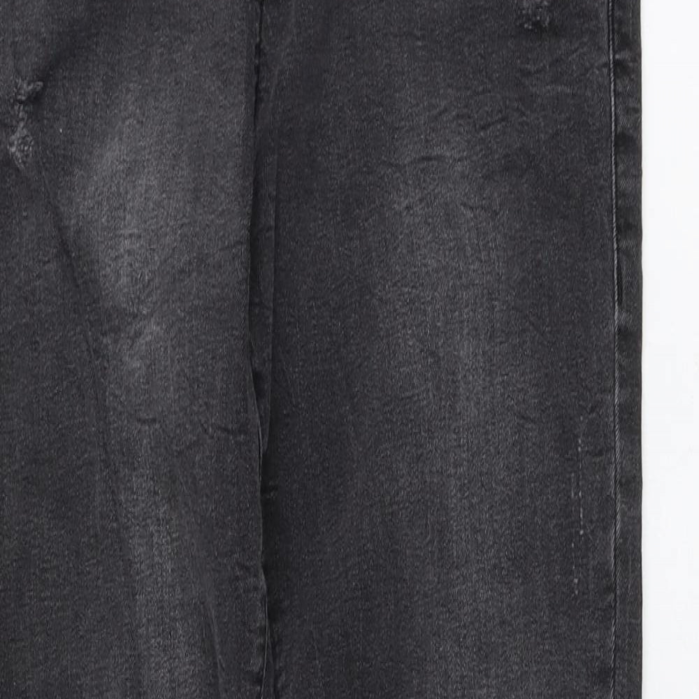 Denim.Co Womens Grey Cotton Skinny Jeans Size 12 L26 in Regular