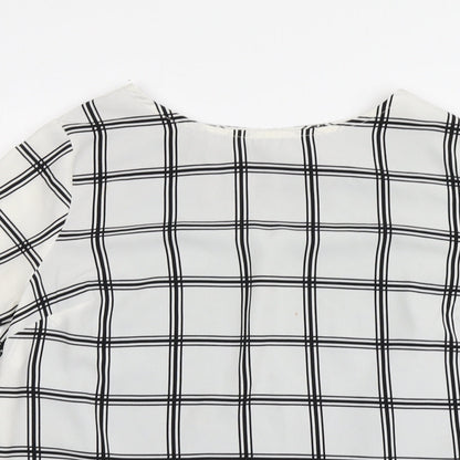 Womens UK Size 10 New Look White Basic Blouse