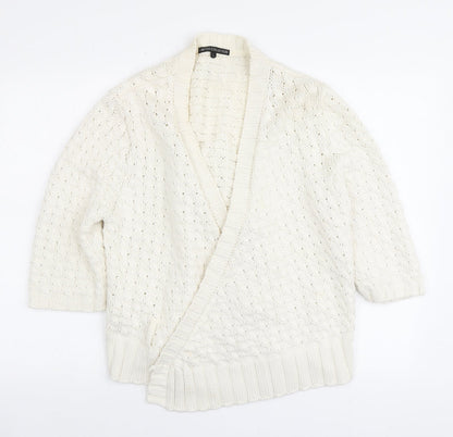 Womens UK Size L Marks and Spencer Ivory Cardigan Jumper
