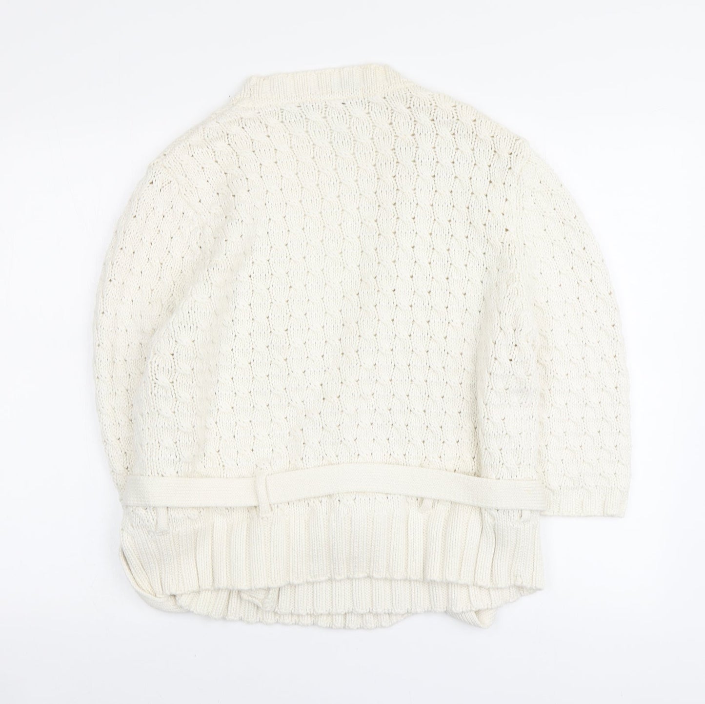 Womens UK Size L Marks and Spencer Ivory Cardigan Jumper