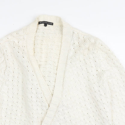 Womens UK Size L Marks and Spencer Ivory Cardigan Jumper