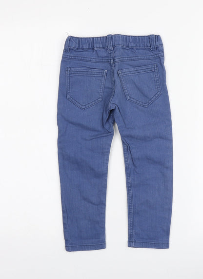 F&F Boys Blue Cotton Jegging Jeans Size 2-3 Years Regular