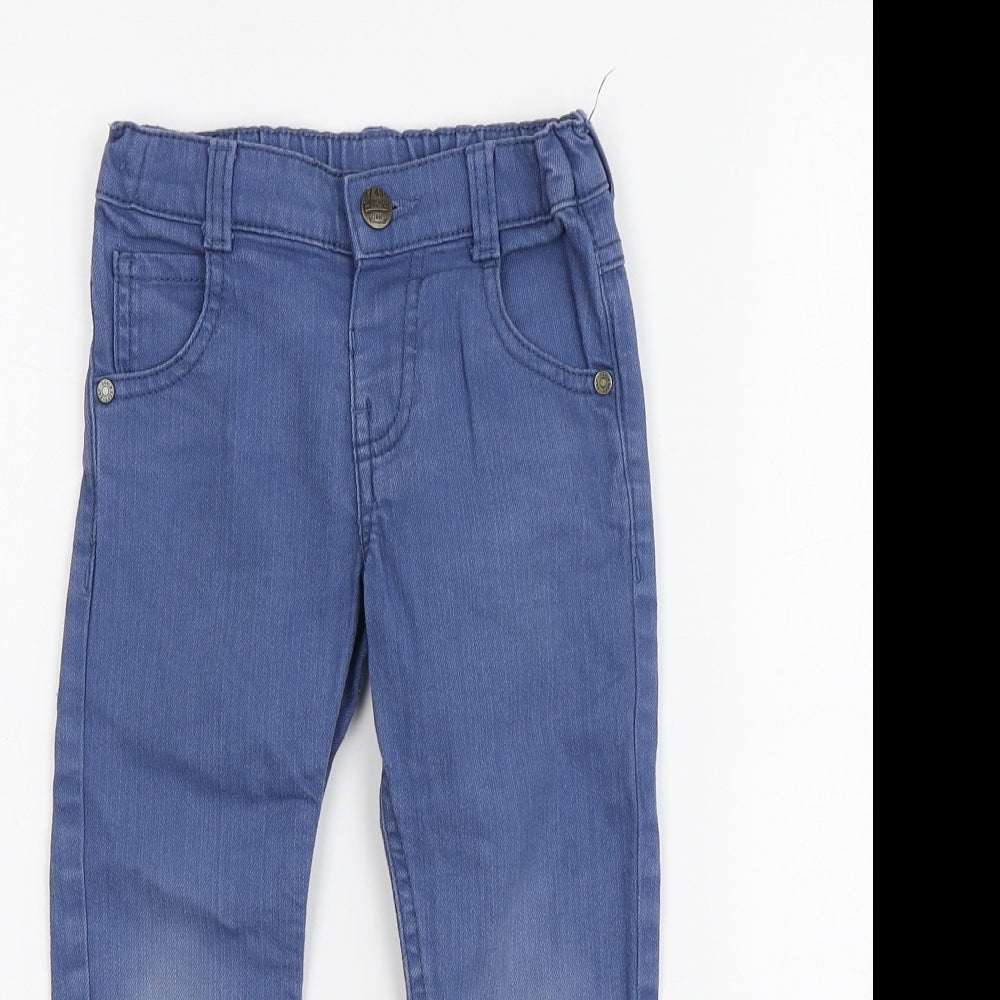 F&F Boys Blue Cotton Jegging Jeans Size 2-3 Years Regular