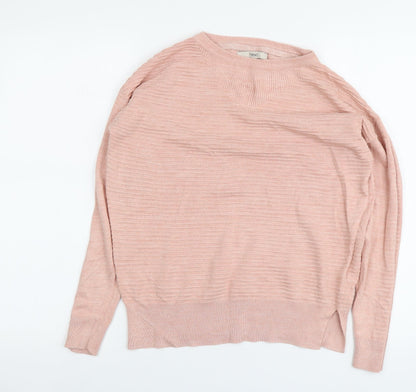 Womens UK Size 12 NEXT Pink Henley Jumper