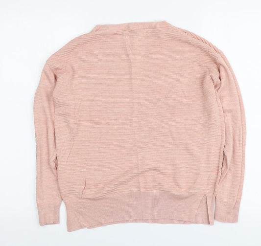 Womens UK Size 12 NEXT Pink Henley Jumper