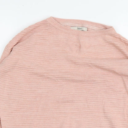 Womens UK Size 12 NEXT Pink Henley Jumper
