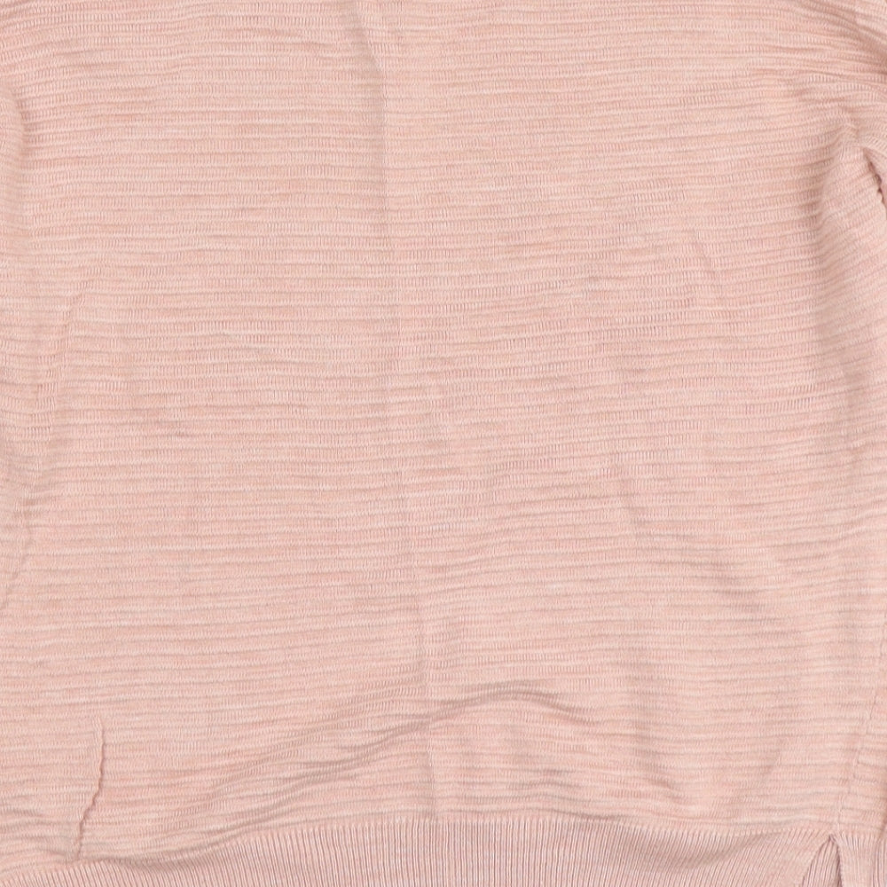 Womens UK Size 12 NEXT Pink Henley Jumper
