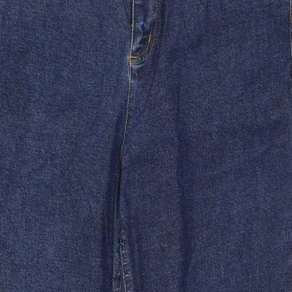 Talbots Womens Blue Cotton Straight Jeans Size 10 L32 in Regular