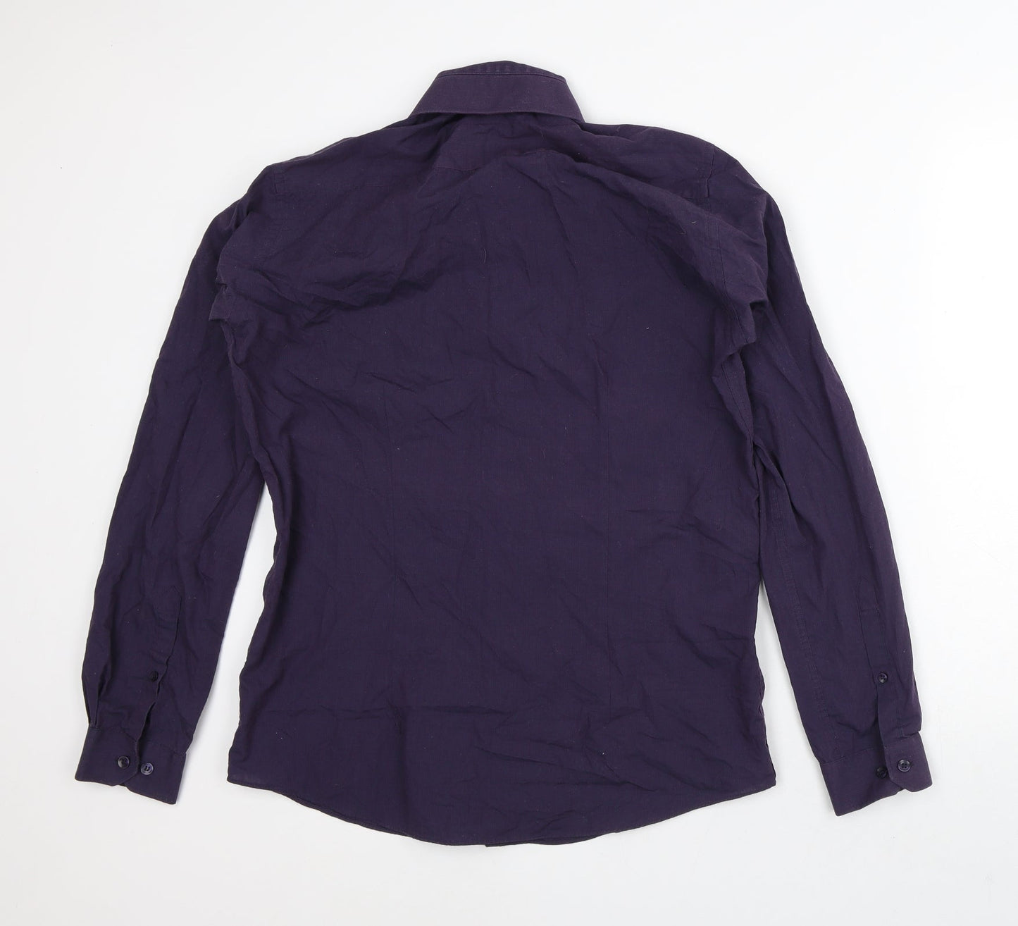 Mens UK Size M Cedar Wood State Purple  Button-Up Long Sleeve Casual Shirt