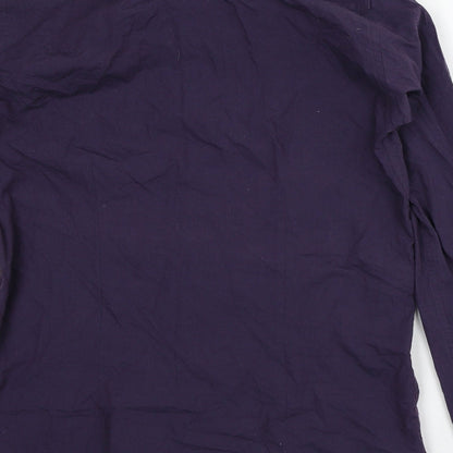 Mens UK Size M Cedar Wood State Purple  Button-Up Long Sleeve Casual Shirt