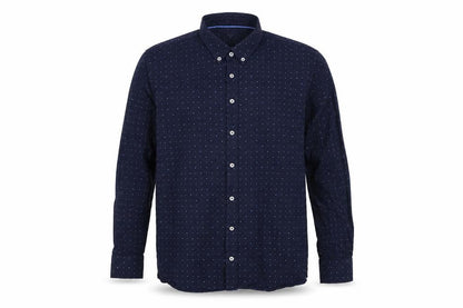 Scott & Wade Mens Blue Polka Dot Cotton Button-Up Size 2XL Collared