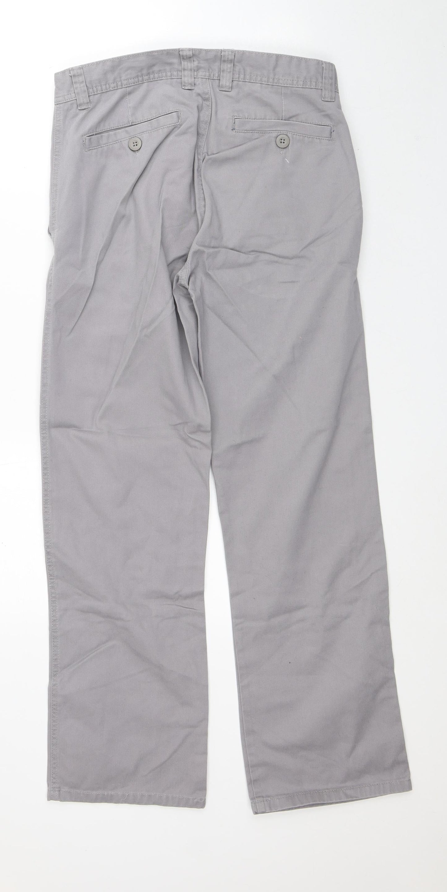 Denim & Co. Mens Grey Cotton Straight Jeans Size 30 in L30 in Regular