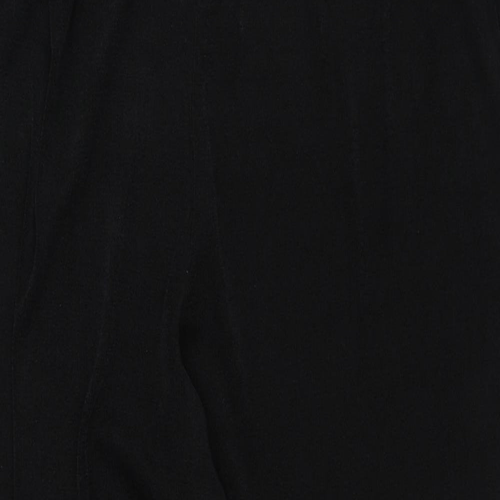Womens UK Size L Anthology Regular Fit Capri Black Trousers