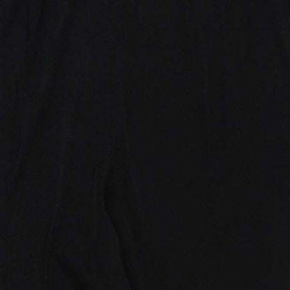 Womens UK Size L Anthology Regular Fit Capri Black Trousers