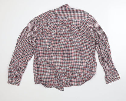 Mens UK Size M Lincoln White  Button-Up Long Sleeve Casual Shirt