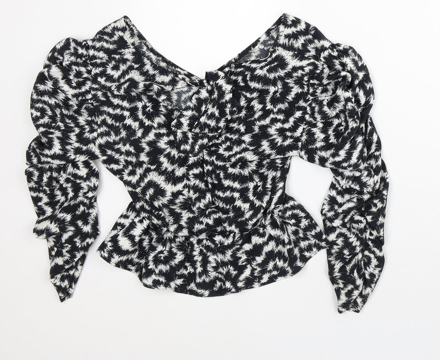 Womens UK Size 8 Topshop White Basic Blouse