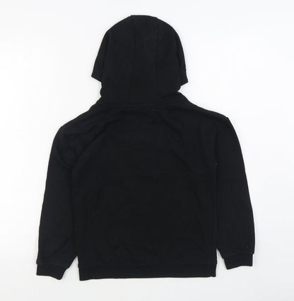Primark Girls Black Cotton Pullover Hoodie Size 9-10 Years Pullover