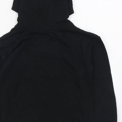 Primark Girls Black Cotton Pullover Hoodie Size 9-10 Years Pullover