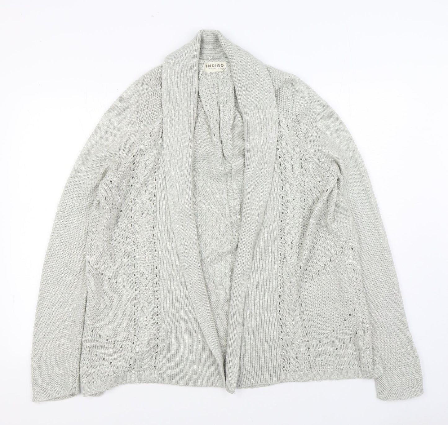 Womens UK Size 14 Marks and Spencer Grey Cardigan Jumper