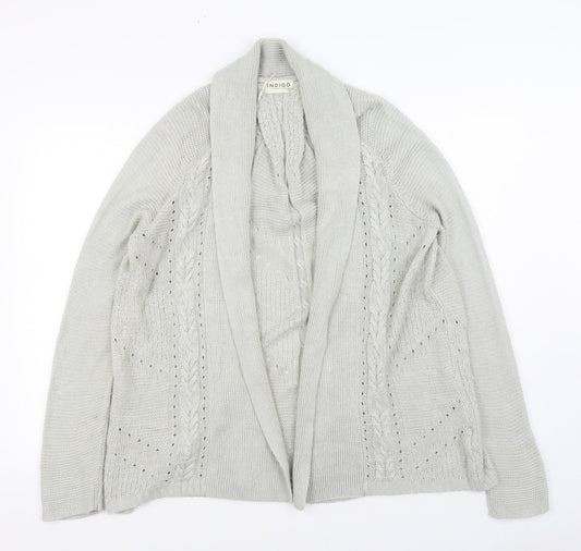 Womens UK Size 14 Marks and Spencer Grey Cardigan Jumper
