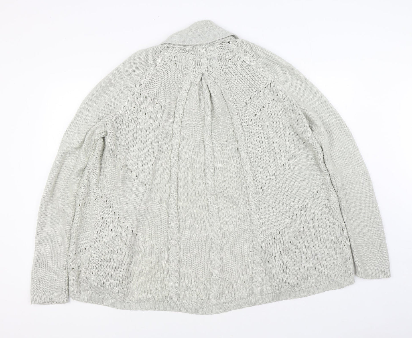 Womens UK Size 14 Marks and Spencer Grey Cardigan Jumper
