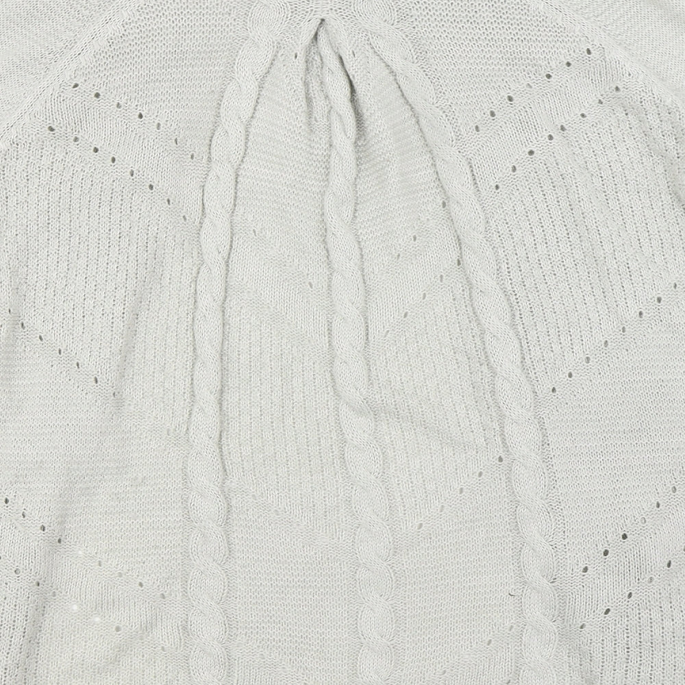 Womens UK Size 14 Marks and Spencer Grey Cardigan Jumper