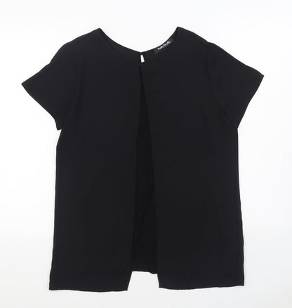 Betty Barclay Womens Black Polyester Basic Blouse Size 12 Boat Neck