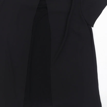 Betty Barclay Womens Black Polyester Basic Blouse Size 12 Boat Neck