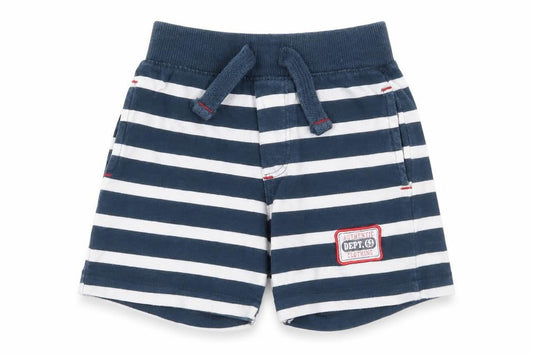 Dunnes Stores Boys Blue Striped Cotton Cropped Trousers Size 12-18 Months