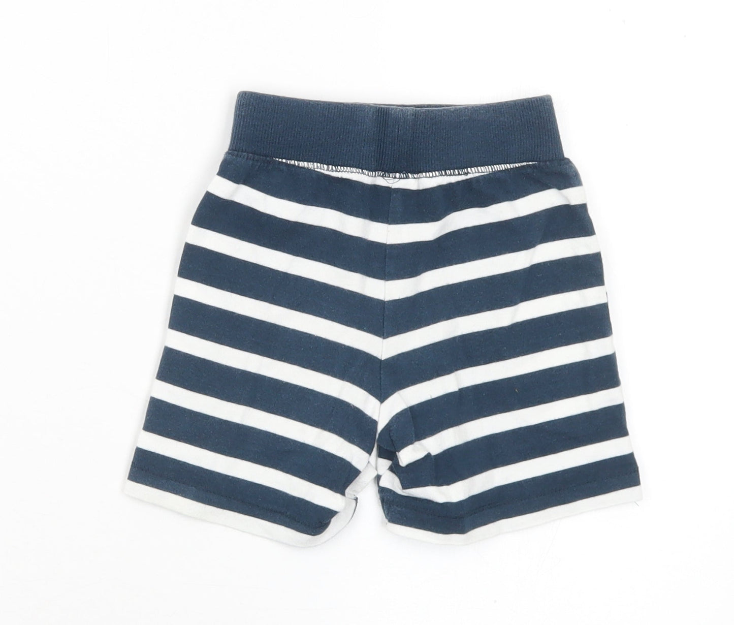 Dunnes Stores Boys Blue Striped Cotton Cropped Trousers Size 12-18 Months