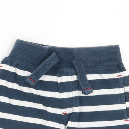 Dunnes Stores Boys Blue Striped Cotton Cropped Trousers Size 12-18 Months