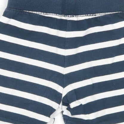 Dunnes Stores Boys Blue Striped Cotton Cropped Trousers Size 12-18 Months