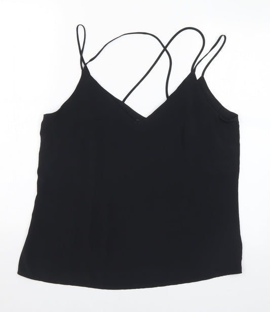 F&F Womens Beige Polyester Cropped Tank Size 14 V-Neck