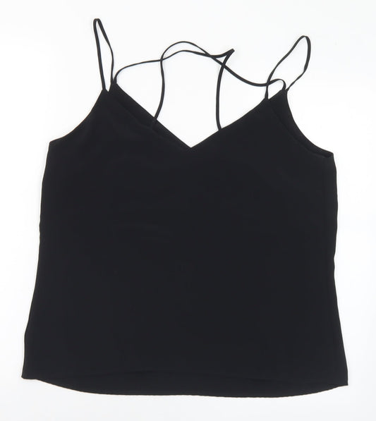 F&F Womens Beige Polyester Cropped Tank Size 14 V-Neck