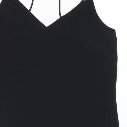 F&F Womens Beige Polyester Cropped Tank Size 14 V-Neck